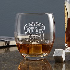 On the Rocks Whiskey Stone Glass